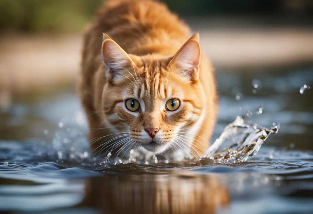 do orange tabbies like water